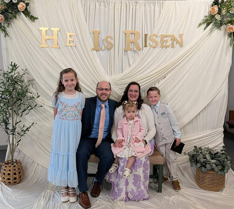 Pastor Ben Lang and his family